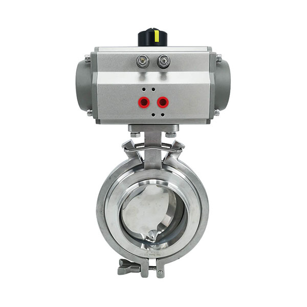 Powder pneumatic butterfly valve